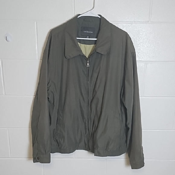 Croft & Barrow Olive Green Jacket @ Outside Pockets 2 Inside Pockets Soft Sueded - Picture 14 of 14